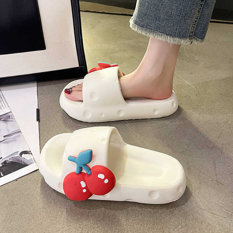 Cute Slip-on Slippers Women's Thick-soled Non-slip Sandals