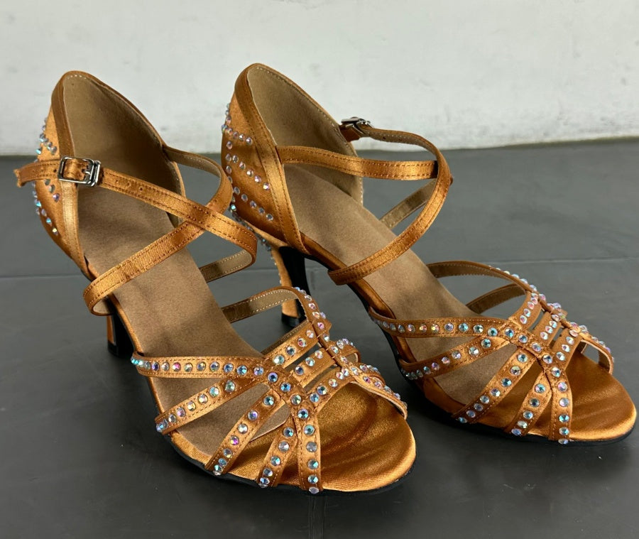 Diamond Latin Dance Shoes Women's High Heel Dancing Shoes