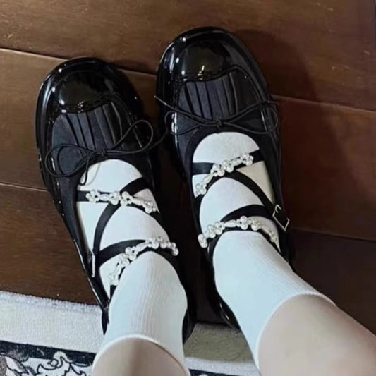 Women's Sports Muffin Hollow Leather Shoes